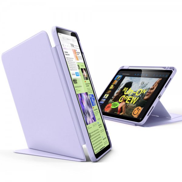 ESR iPad 10.9 (10. sukupolvi)/iPad 11 (A16) kotelo, taittuva, hybridi, violetti