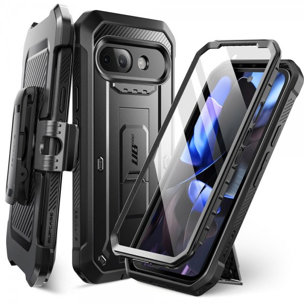 Supcase Google Pixel 9a suojakuori UB Pro musta