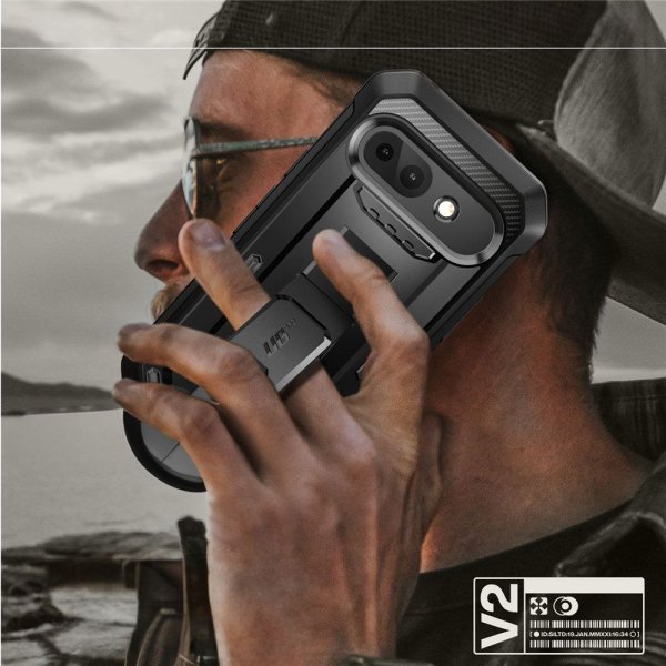Supcase Google Pixel 9a suojakuori UB Pro musta