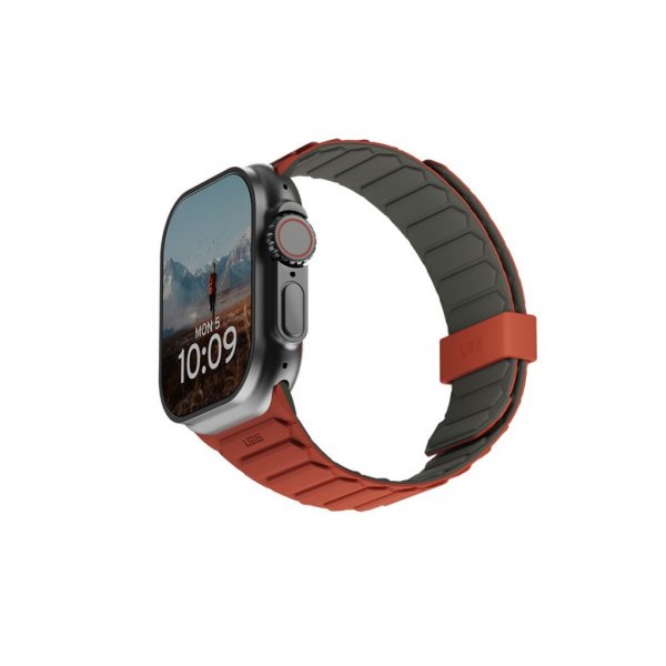 Urban Armor Gear (UAG) Apple Watch 44/45/46mm/Apple Watch Ultra -ranneke Pathfinder, oliivi/ruoste