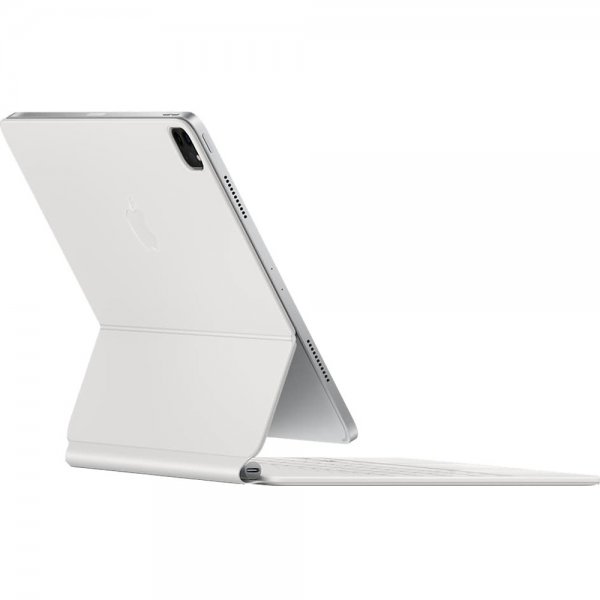 Apple iPad Pro 12.9 (sukupolvi 3/4/5/6)/iPad Air 13 (M2/M3/M4) Kotelo Magic Keyboard Valkoinen
