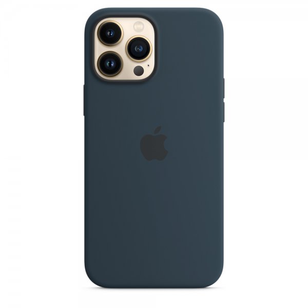 Apple Alkuperäinen iPhone 13 Pro Max Silikonikuori MagSafella, musteensininen