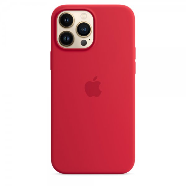 Apple alkuperäinen iPhone 13 Pro Max -silikonisuojakuori MagSafe RED