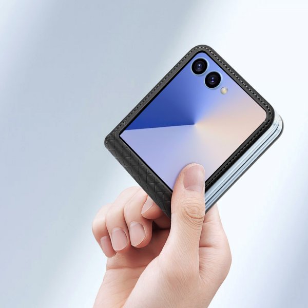 Dux Ducis Samsung Galaxy Z Flip 7 Kuori Bril Series Musta