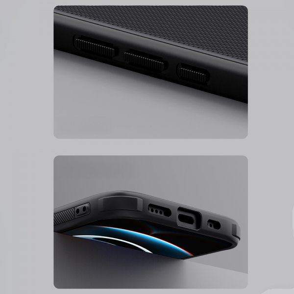Nillkin iPhone 16e/17e Kuori Super Frosted Shield Pro MagSafe Musta