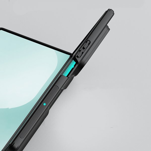 Nillkin Samsung Galaxy Z Fold 7 Kuori Super Frosted Shield Fold MagSafe Pen Slot Musta