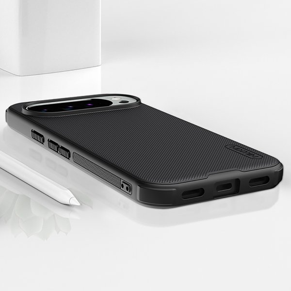 Nillkin Google Pixel 10/Pixel 10 Pro -suojakuori Super Frosted Shield Pro musta