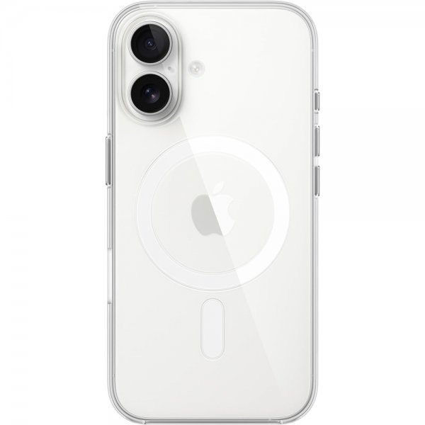 Apple Alkuperäinen iPhone 16 -suojakuori Clear Case MagSafe Transparent