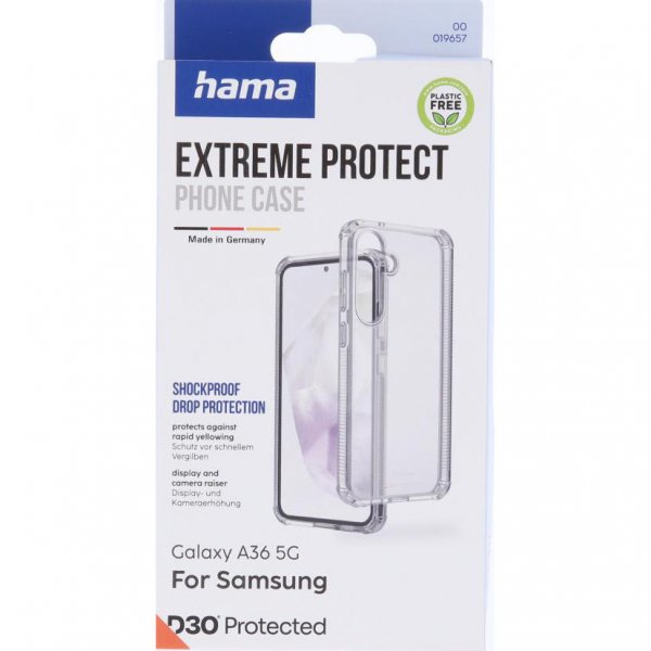 Hama Samsung Galaxy A36 Kuori Extreme Protect Läpinäkyvä