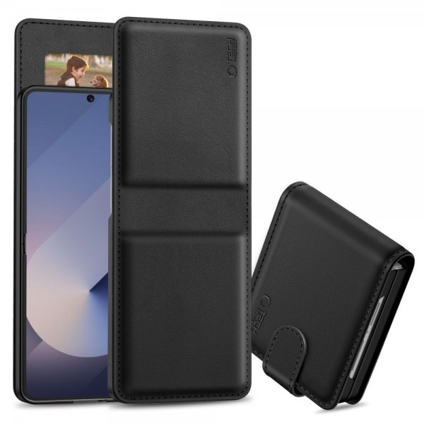 Tech-Protect Samsung Galaxy Z Flip 7 Kotelo Wallet Musta