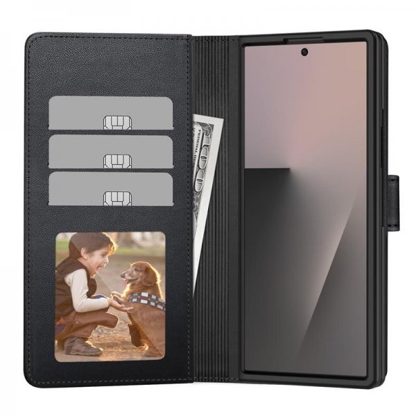 Tech-Protect Samsung Galaxy Z Fold 7 Kotelo Wallet Musta