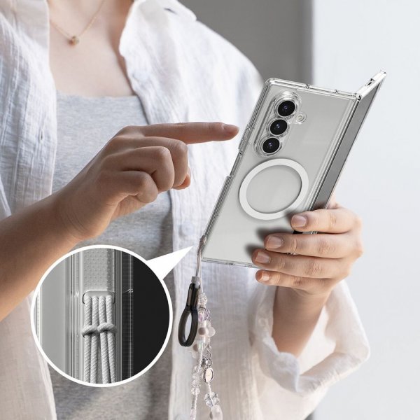 Ringke Samsung Galaxy Z Fold 7 -suojakuori Fusion Magnetic Transparent