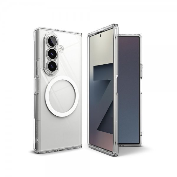 Ringke Samsung Galaxy Z Fold 7 -suojakuori Fusion Magnetic Transparent