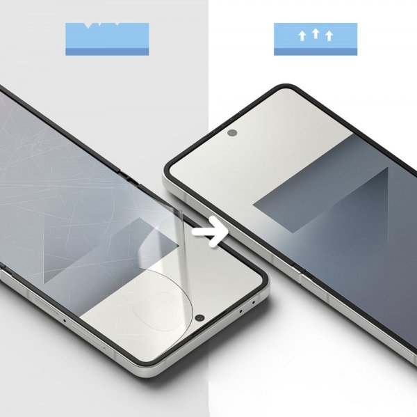 Ringke Samsung Galaxy Z Flip 7 näytönsuoja 3-in-1 Protector Pro