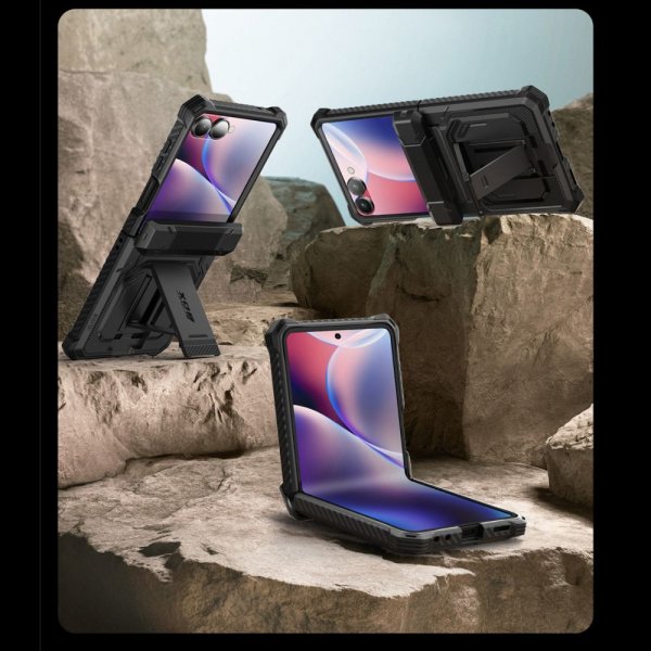 Supcase Samsung Galaxy Z Flip 7 Kuori ArmorBox Musta