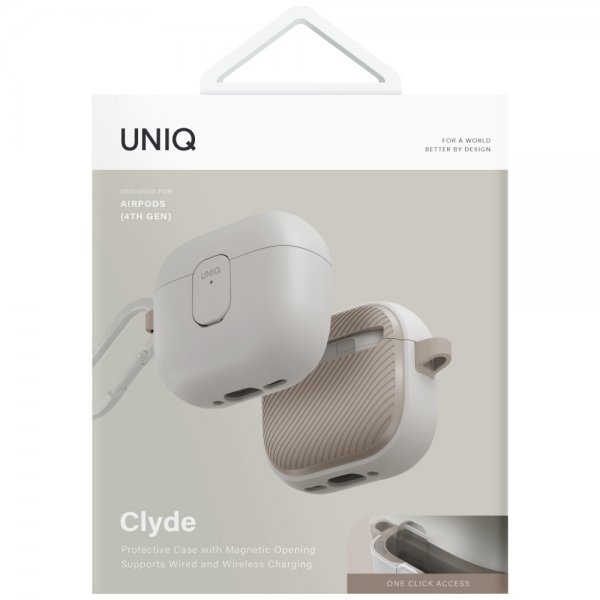 UNIQ AirPods 4 Suojakuori Clyde Beige