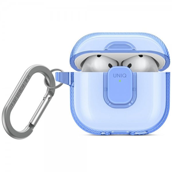 UNIQ AirPods 4 Suojakuori Glase Pro Sininen