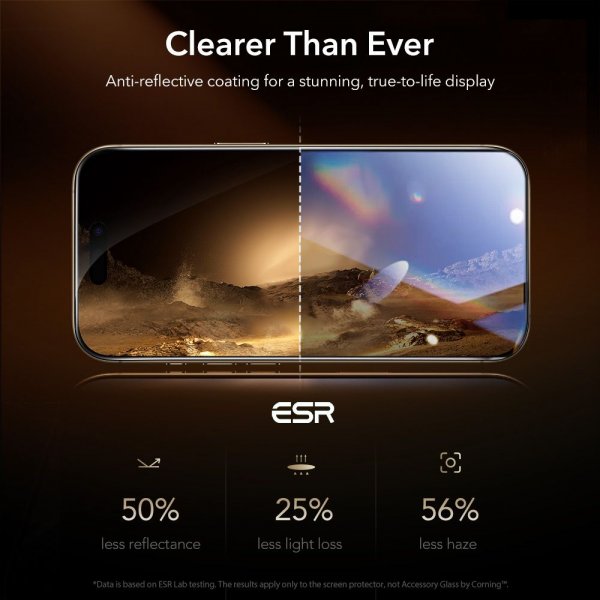 ESR iPhone 17 Pro UltraFit Armorite -näytönsuoja