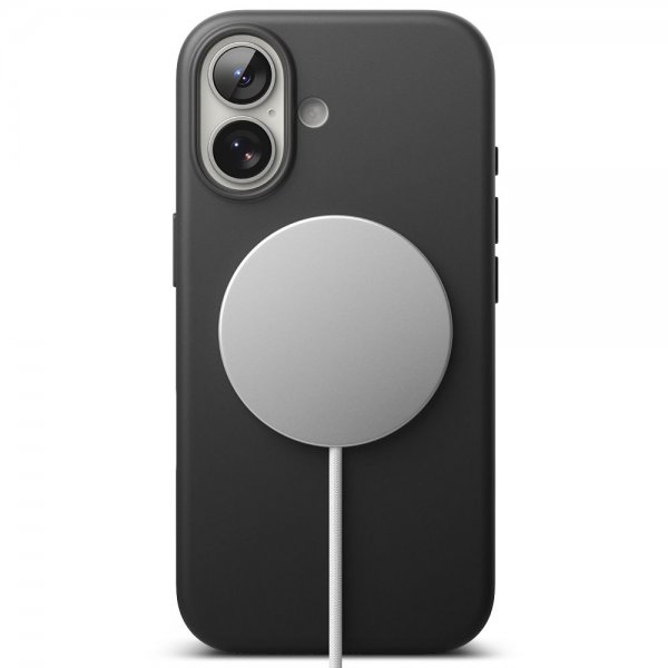 Ringke iPhone 17 -silikonisuojakuori magneettikiinnityksellä, musta