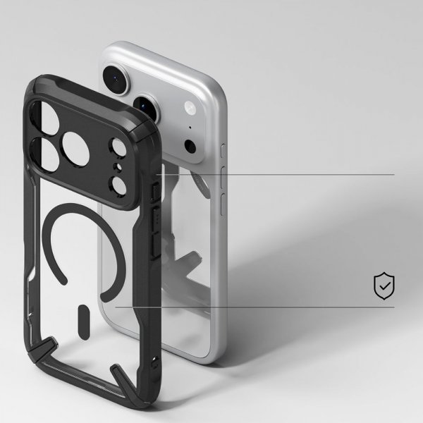 Ringke iPhone 17 Pro Max -kuori Fusion X Magnetic, musta