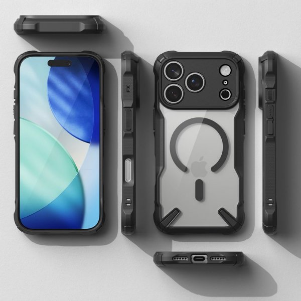 Ringke iPhone 17 Pro Max -kuori Fusion X Magnetic, musta
