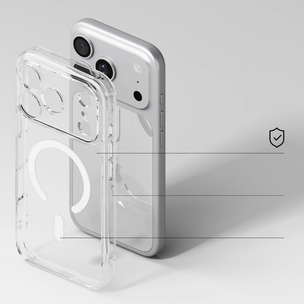 Ringke iPhone 17 Pro Suojakuori Fusion Magnetic Transparent