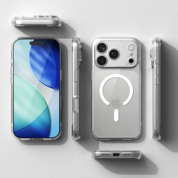 Ringke iPhone 17 Pro Suojakuori Fusion Magnetic Transparent