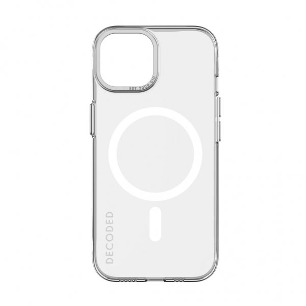 Decoded iPhone 15 -kuoret kierrätettyä muovia, läpinäkyvä