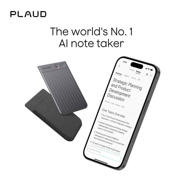 Plaud Note Musta