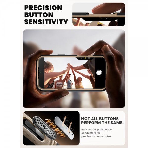 Supcase iPhone 17 Pro Max Ares Flip MagSafe Kultainen kuori