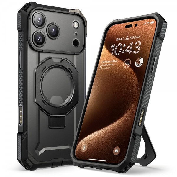 Supcase iPhone 17 Pro Max Kuori UB Grip MagSafe Musta