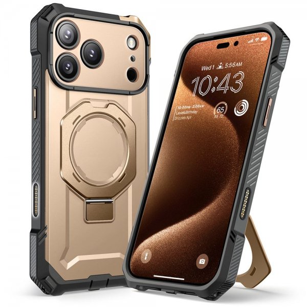 Supcase iPhone 17 Pro Max -kuori UB Grip MagSafe Kulta