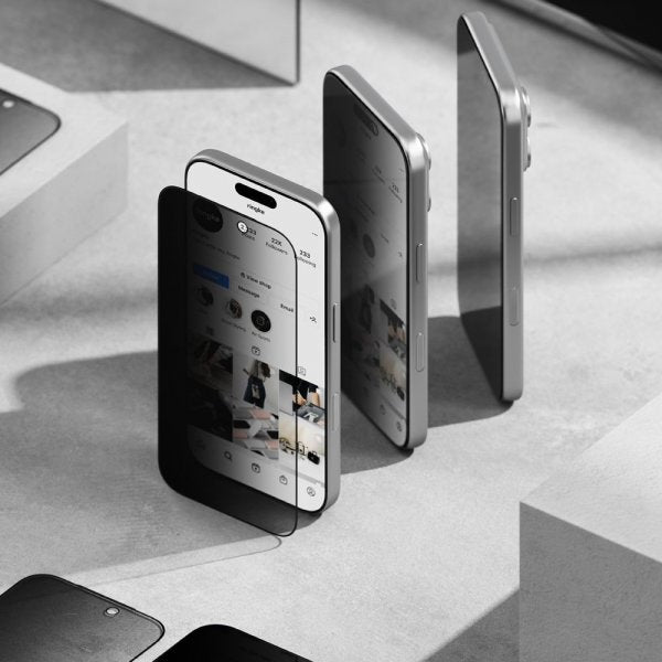Ringke iPhone 17 -näytönsuoja Easy Slide Privacy 2-pakkaus