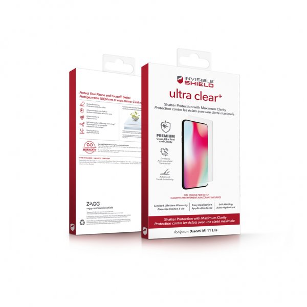 ZAGG InvisibleShield Xiaomi Mi 11 Lite -näytönsuoja Ultra Clear+