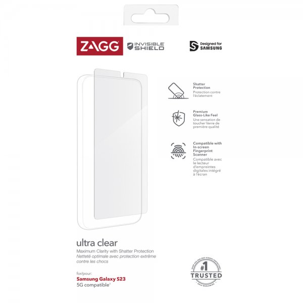 ZAGG InvisibleShield Samsung Galaxy S23 Ultra Clear -näytönsuoja