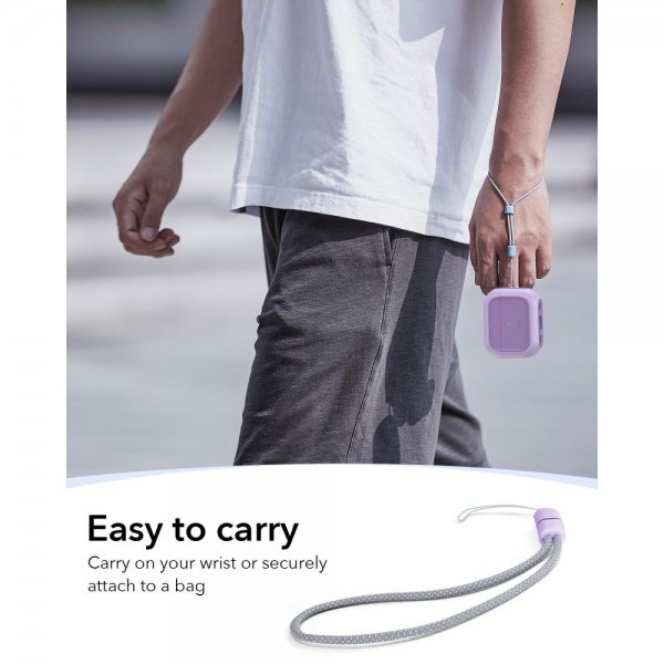 ESR AirPods Pro -suojakuori Orbit Hybrid HaloLock, violetti