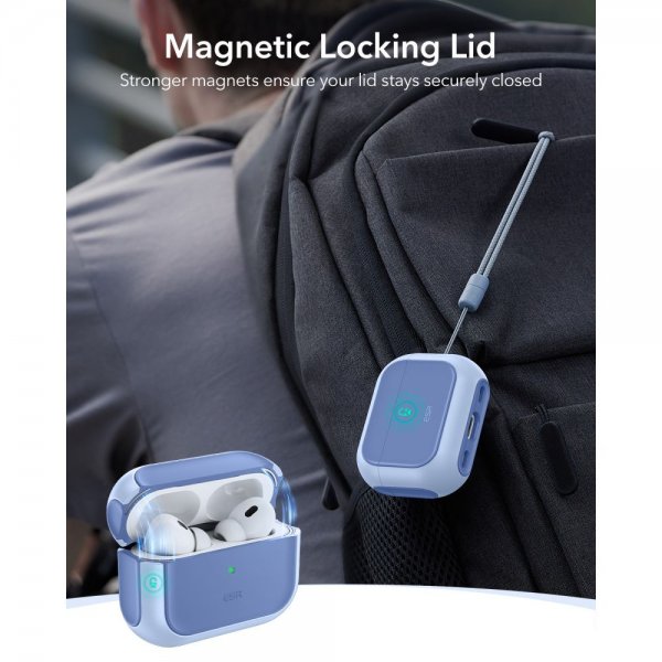 ESR AirPods Pro -kuori Orbit Hybrid HaloLock, sininen