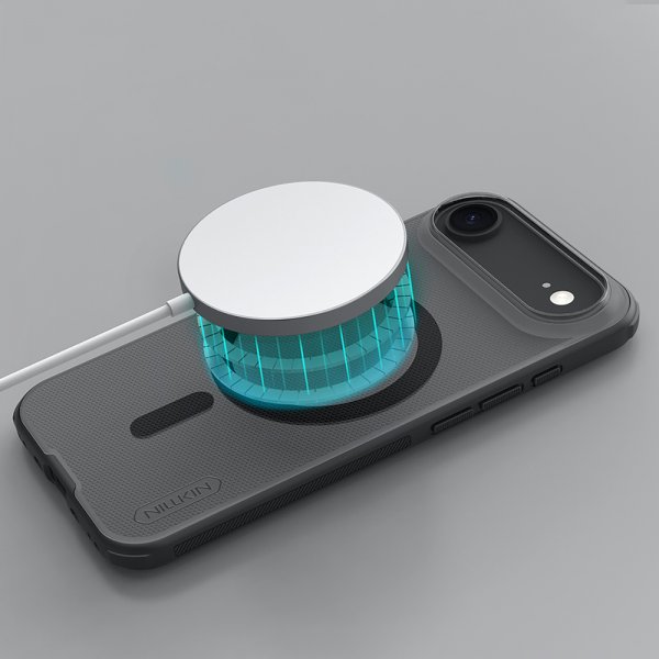 Nillkin iPhone Air -kuori Super Frosted Shield Pro MagSafe Läpinäkyvä Musta