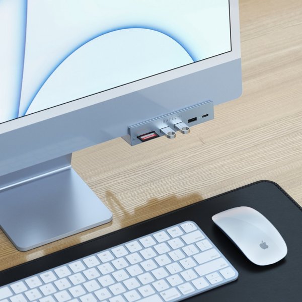 Satechi USB-C Clamp Hub, sininen