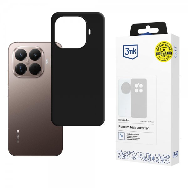 3mk Xiaomi 15T Pro Kuori Matt Case Pro Musta