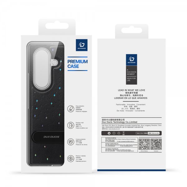 Dux Ducis Samsung Galaxy Z Fold 7 Kuori Stex Series Musta