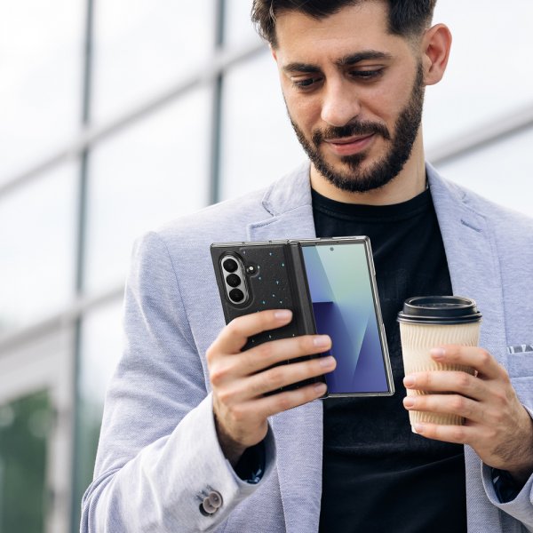 Dux Ducis Samsung Galaxy Z Fold 7 Kuori Stex Series Musta