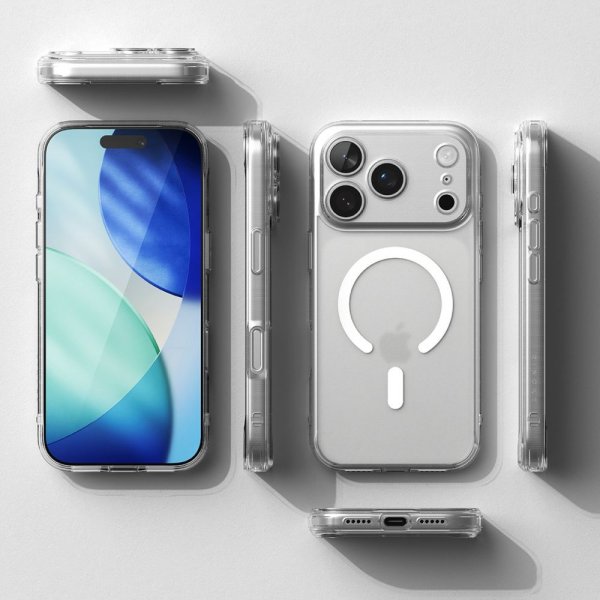 Ringke iPhone 17 Pro Max -kuori Fusion Magnetic Matte Transparent
