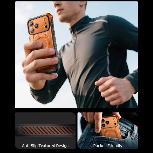 Supcase iPhone 17 Pro Max Kuori UB Grip MagSafe Oranssi