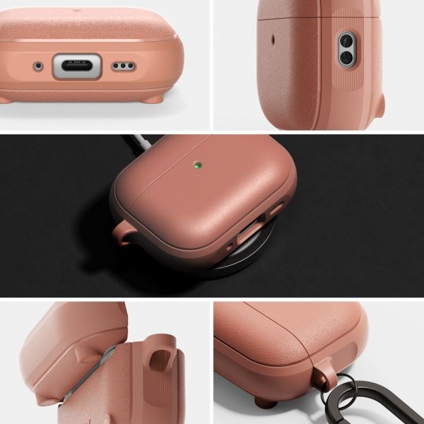 Ringke AirPods Pro 3 -kuoret, Onyx Magnetic Coral