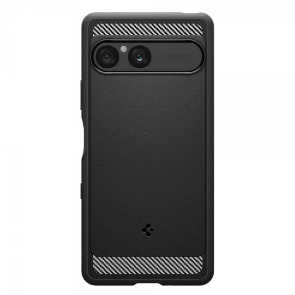 Spigen Sony Xperia 10 VII -suojakuori, Rugged Armor, mattamusta