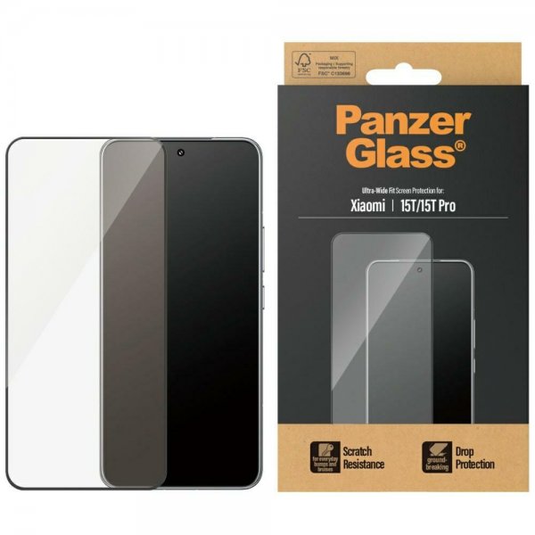 PanzerGlass Xiaomi 15T/15T Pro Näytönsuoja Ultra-Wide Fit