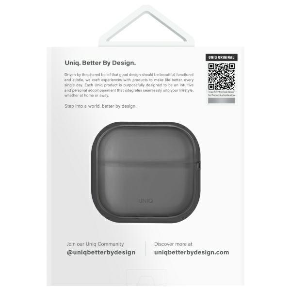 UNIQ AirPods 4 Suojakuori Glase Musta