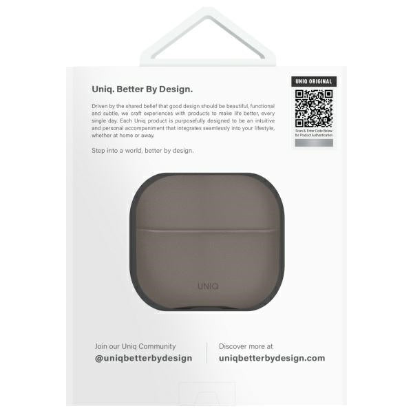 UNIQ AirPods 4 Suojakuori Lyden DS Harmaa