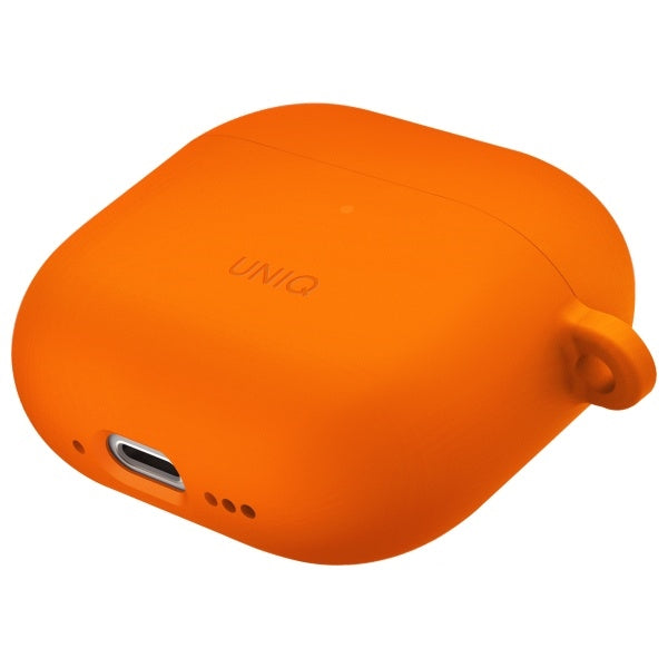 UNIQ AirPods 4 -kuoret ja korvakiinnikkeet Nexo Orange
